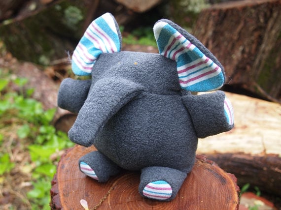 Fleece Elephant With Hospital Blanket Ears