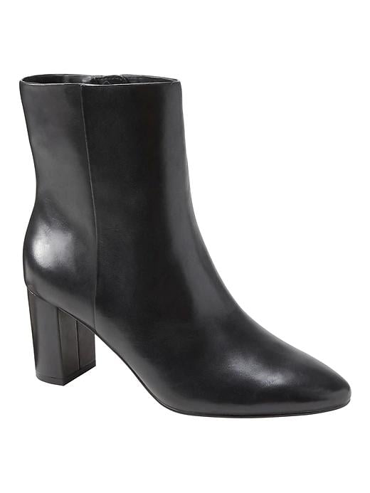 Block Heel Ankle Boot