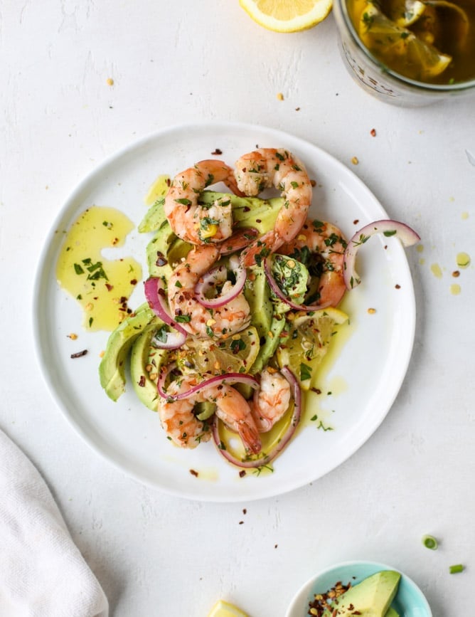 Pickled Shrimp and Avocado Salad