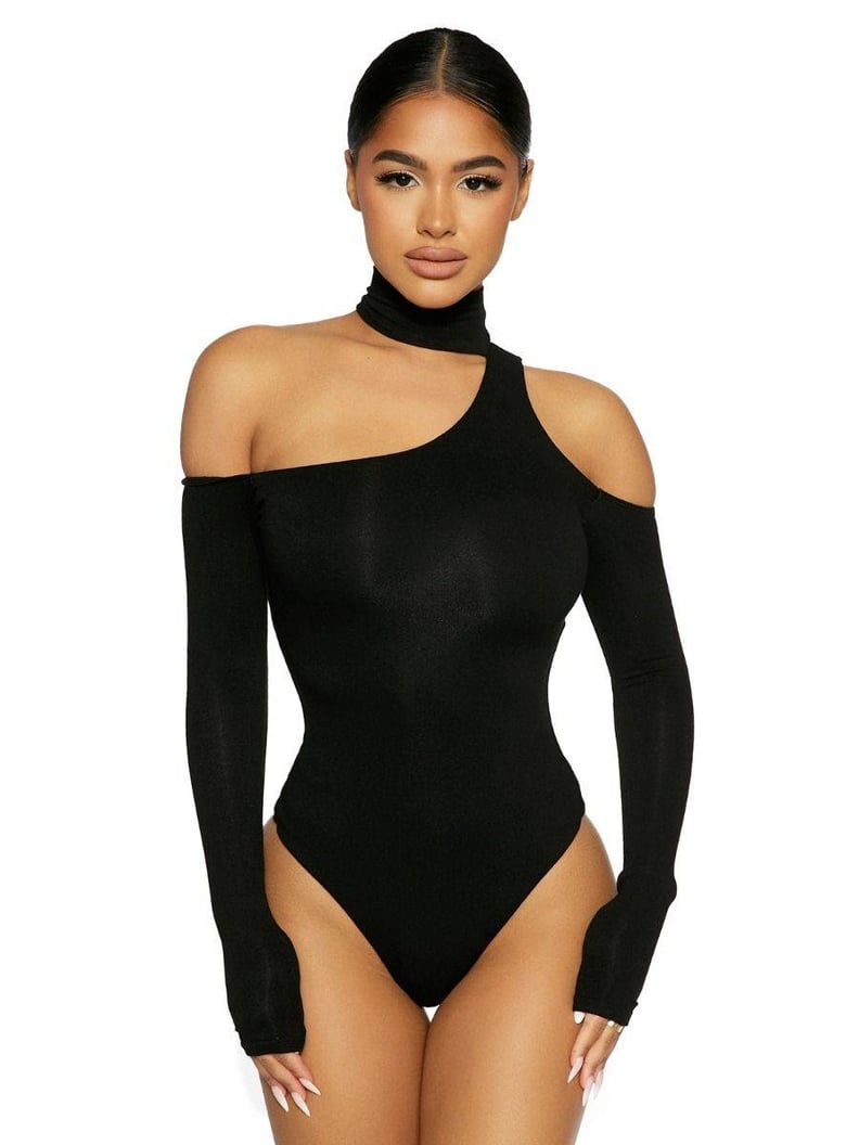 Cut Out Bodysuit Black, Jurban