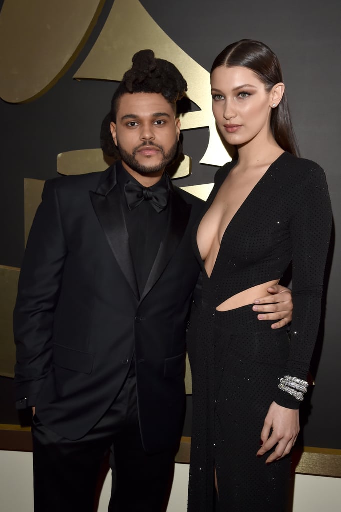 The Weeknd and Bella Hadid at the Grammys 2016