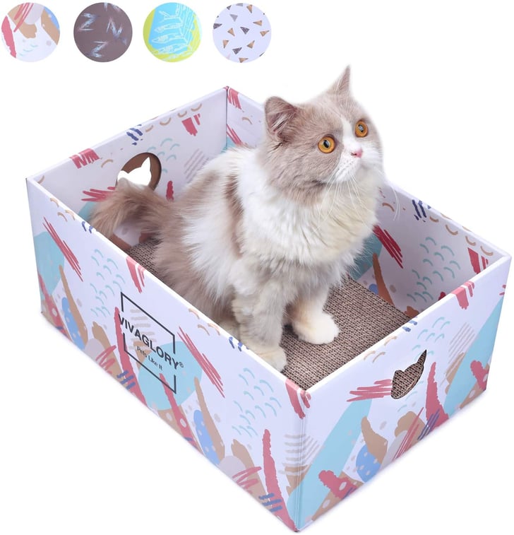 Vivaglory Cat Scratcher Box Best Toys to Keep Cats and Kittens