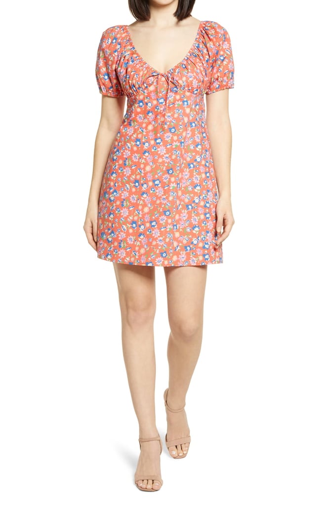 WAYF Cruz Floral Minidress