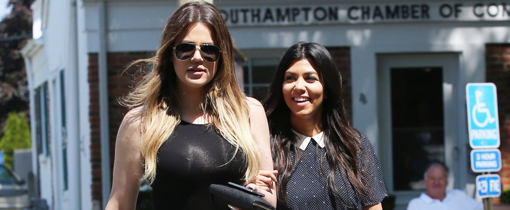 Kourtney and Khloe Kardashian Filming in the Hamptons