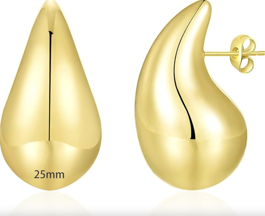 Apsvo Chunky Gold Hoop Earrings for Women
