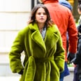 There Goes Selena Gomez Fueling Coat Envy Again on the "Only Murders in the Building" Set