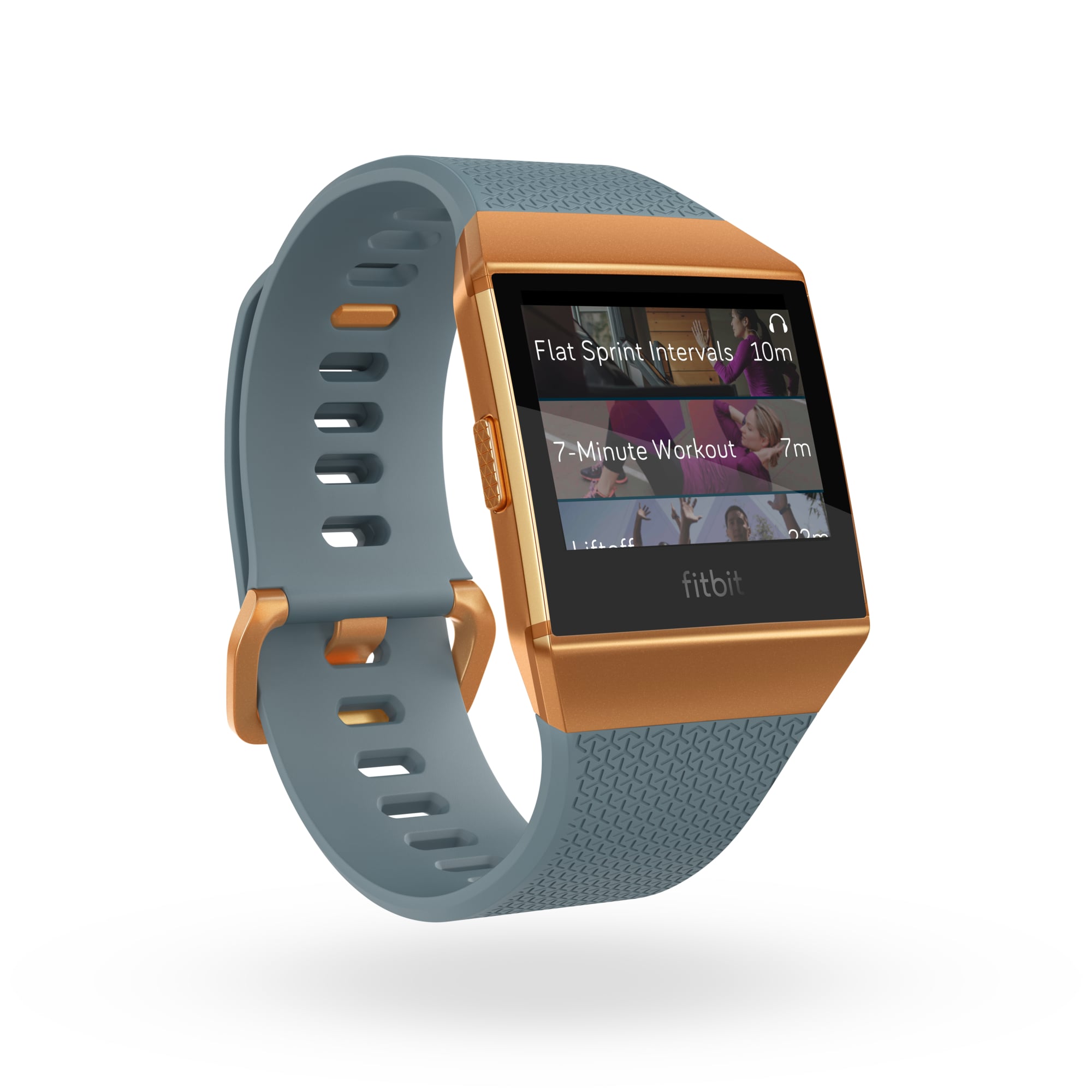 on screen workouts fitbit
