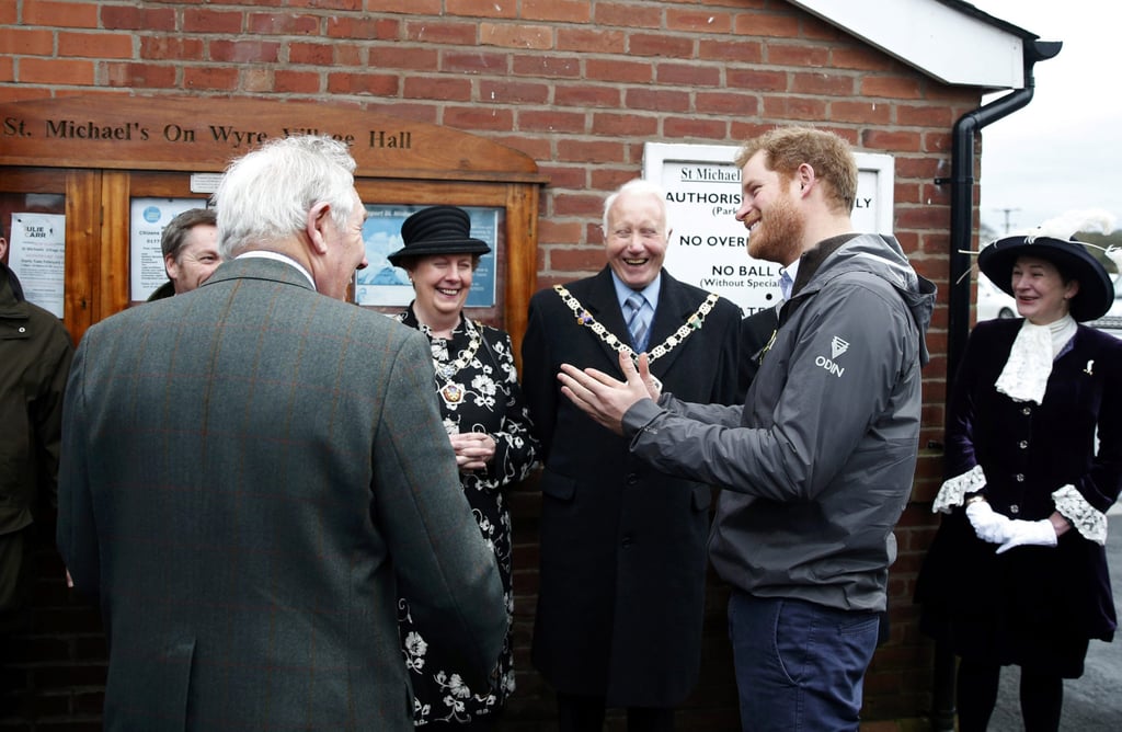 Prince Harry Visits Lancashire England February 2016