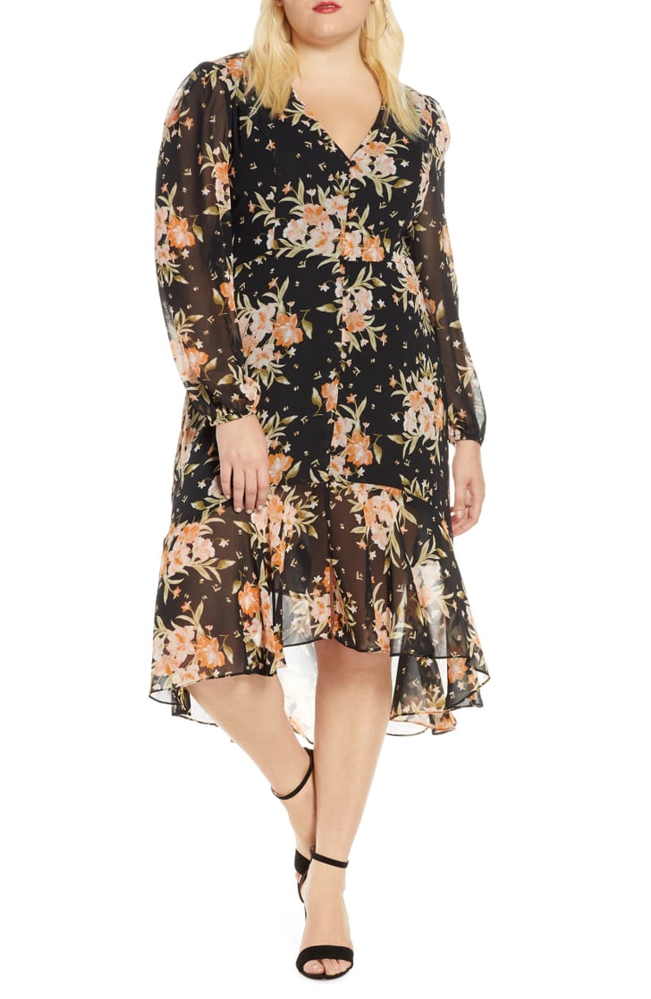 Leith floral shop print midi dress