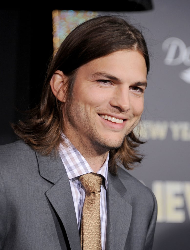 Ashton Kutcher Male Celebrities With Long Hair POPSUGAR Beauty