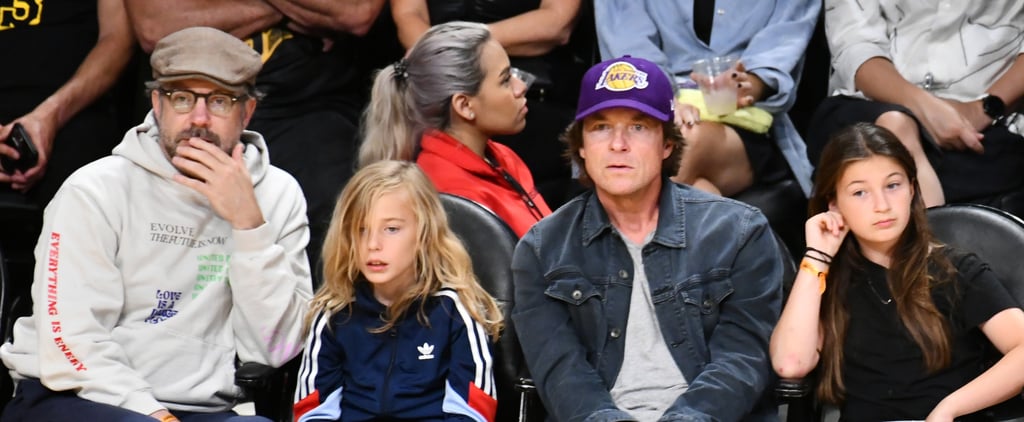 Jason Sudeikis, Jason Bateman With Their Kids at Lakers Game