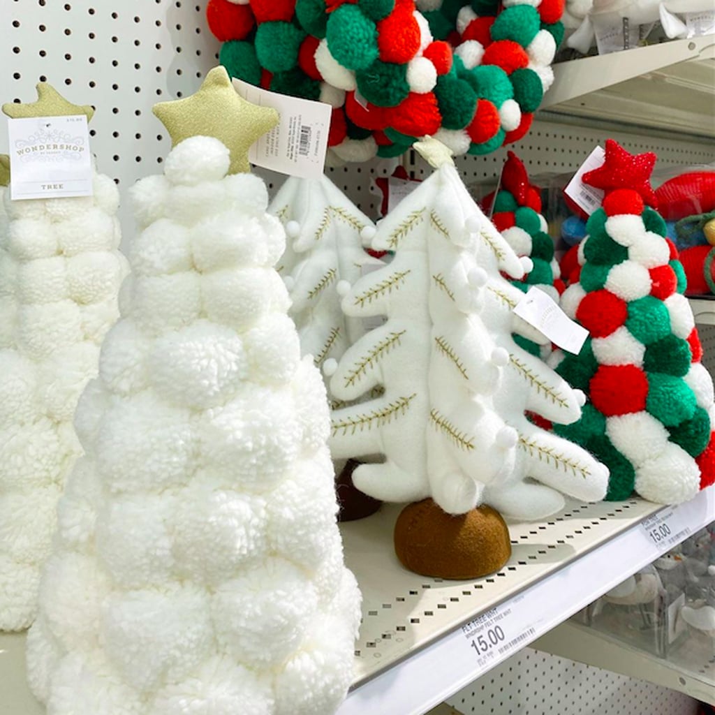 Target Debuts Colorful Pom Pom Christmas Trees And Wreaths Popsugar Home