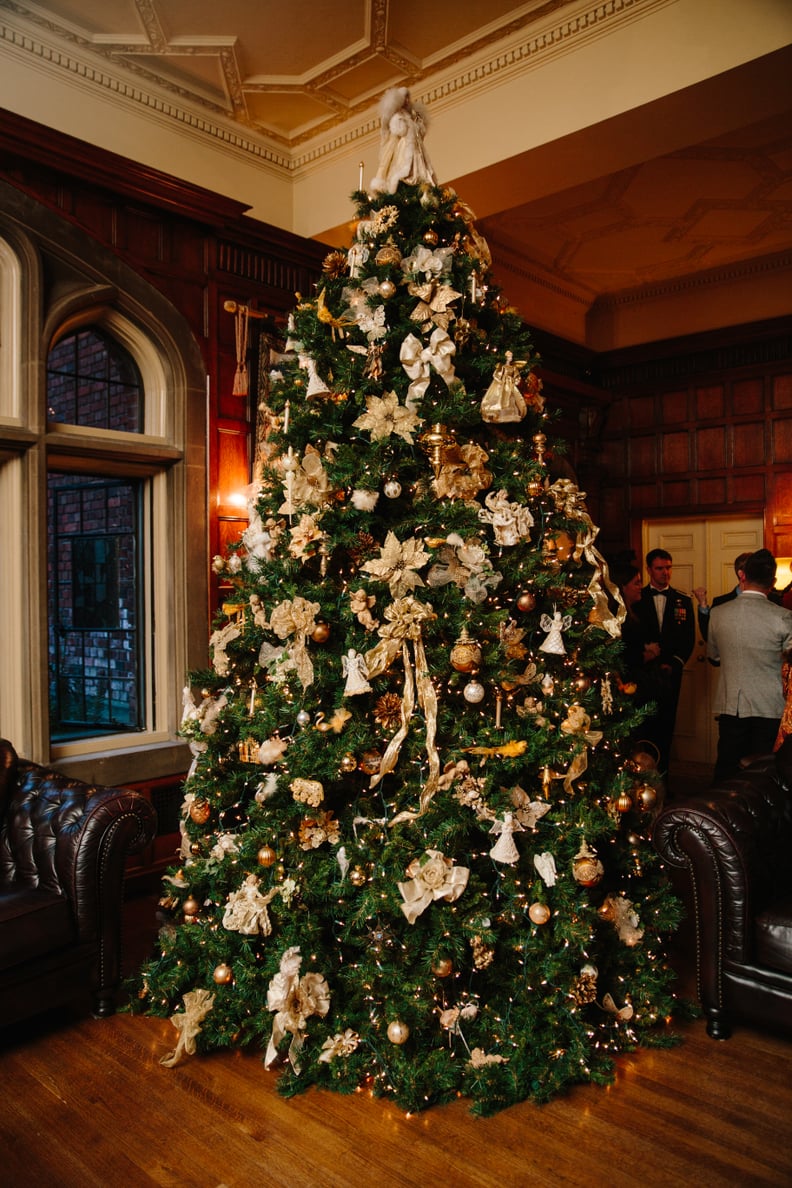 Gold and White Tree Decorations