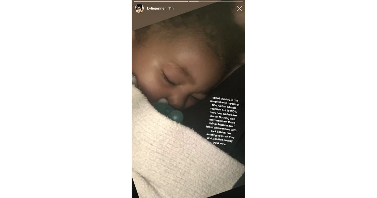 Kylie Jenners Daughter Hospitalized For Allergic Reaction