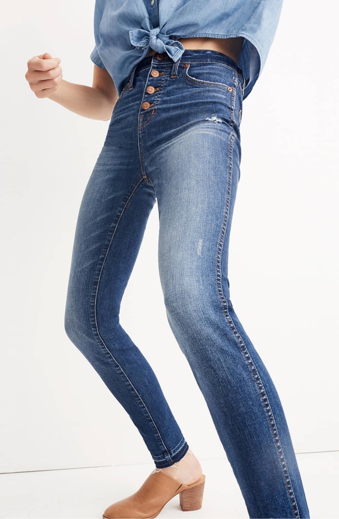 Madewell 10-Inch High Waist Drop Hem Skinny Jeans