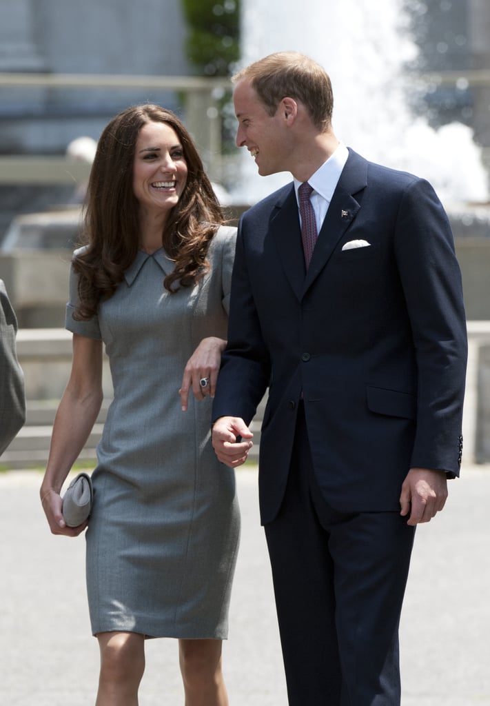Prince William and Kate Middleton kept close during an appearance in Canada in July 2011.