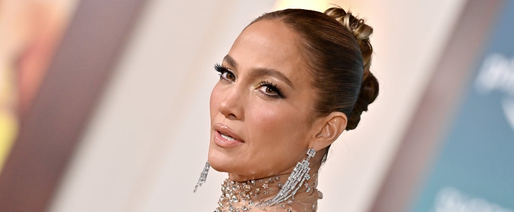 Jennifer Lopez Debuts Glitter Blue Jelly Nails