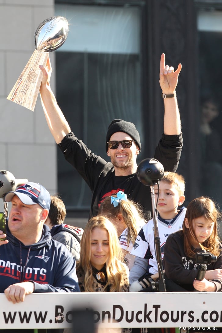 Tom Brady and His Family at 2019 Super Bowl Parade | POPSUGAR Celebrity Photo 10