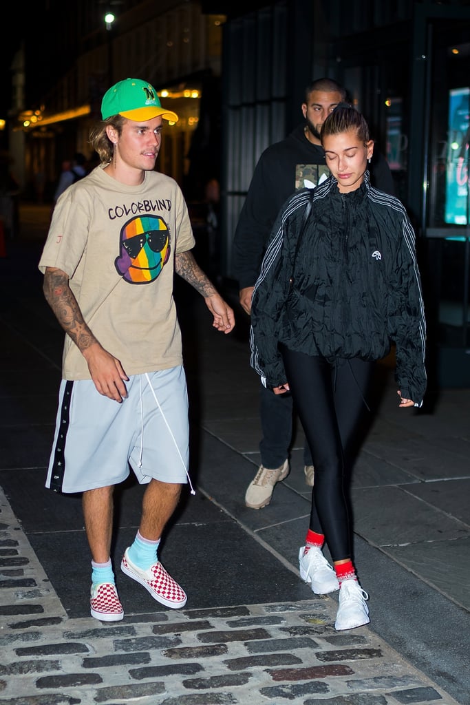 Justin Bieber Hailey Baldwin Matching Shoes and Socks 2018