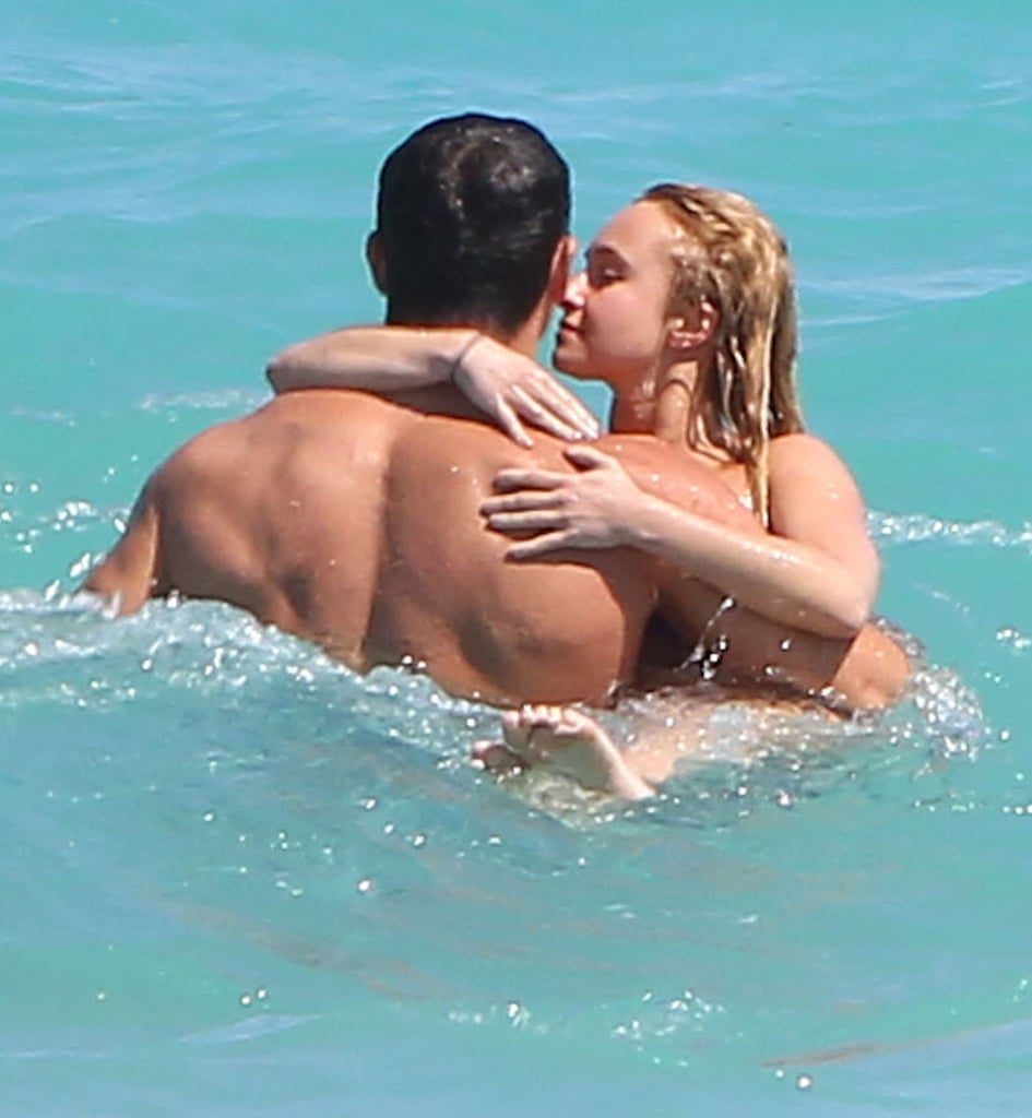 Hayden Panettiere and her fiancé, boxer Wladimir Klitschko, showed sweet PDA in the ocean while at the beach in Miami back in April 2013.