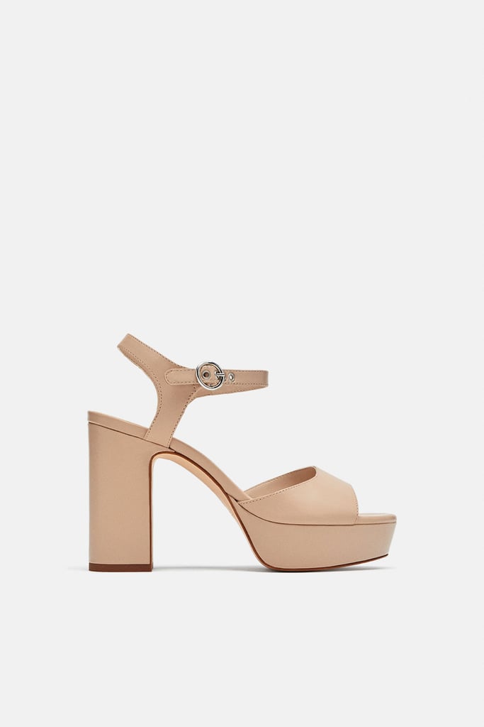 Zara High Heeled Platform Sandals