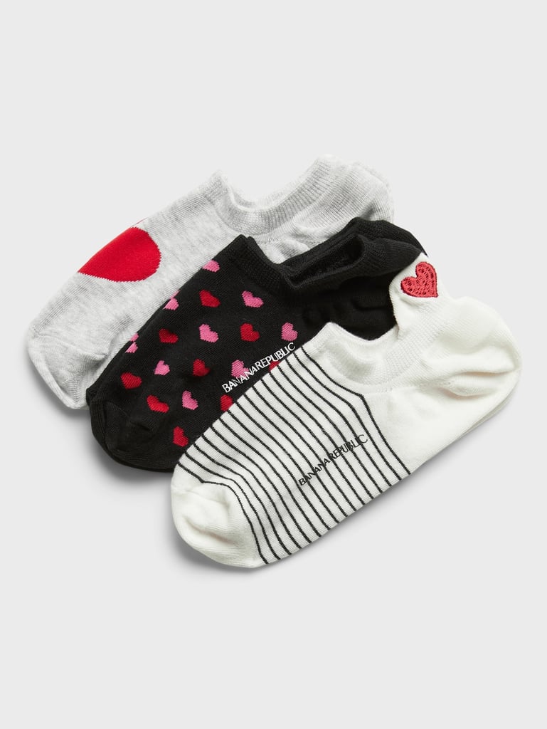 Banana Republic Valentine's Day No-Show Sock 3-Pack