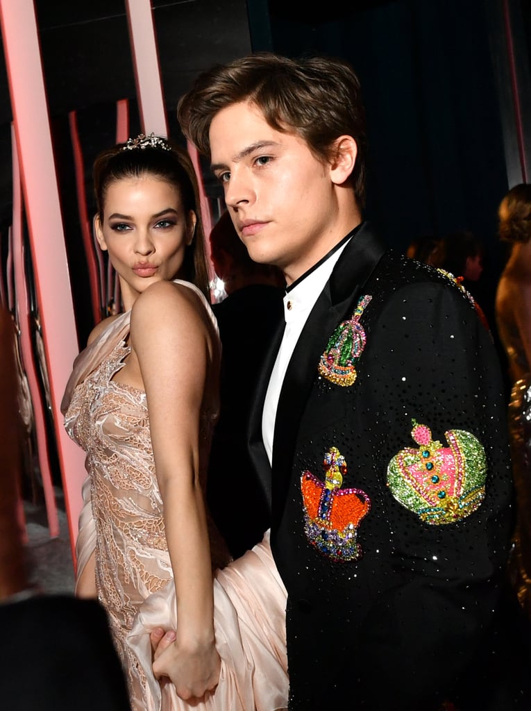 Barbara Palvin and Dylan Sprouse at the Vanity Fair Oscars Party