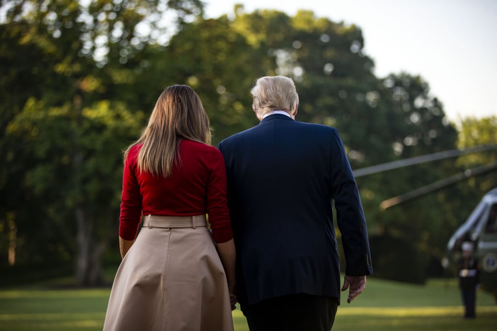 Melania Trump Burberry Trench Coat in Brussels July 2018