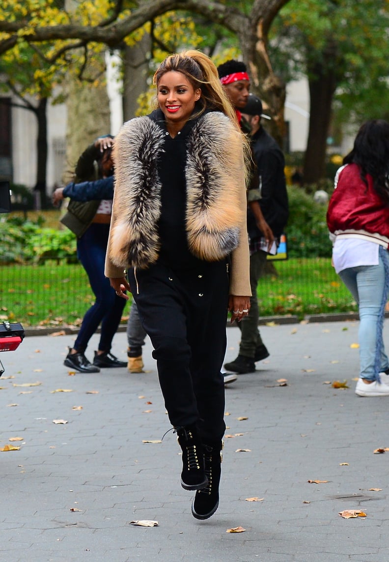 Ciara Was All Dressed Up While Shooting Her Music Video in NYC