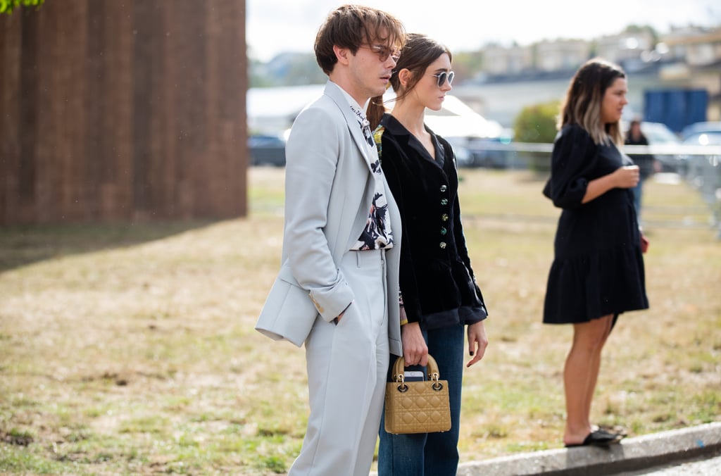 Natalia Dyer and Charlie Heaton at the Dior Show in Paris