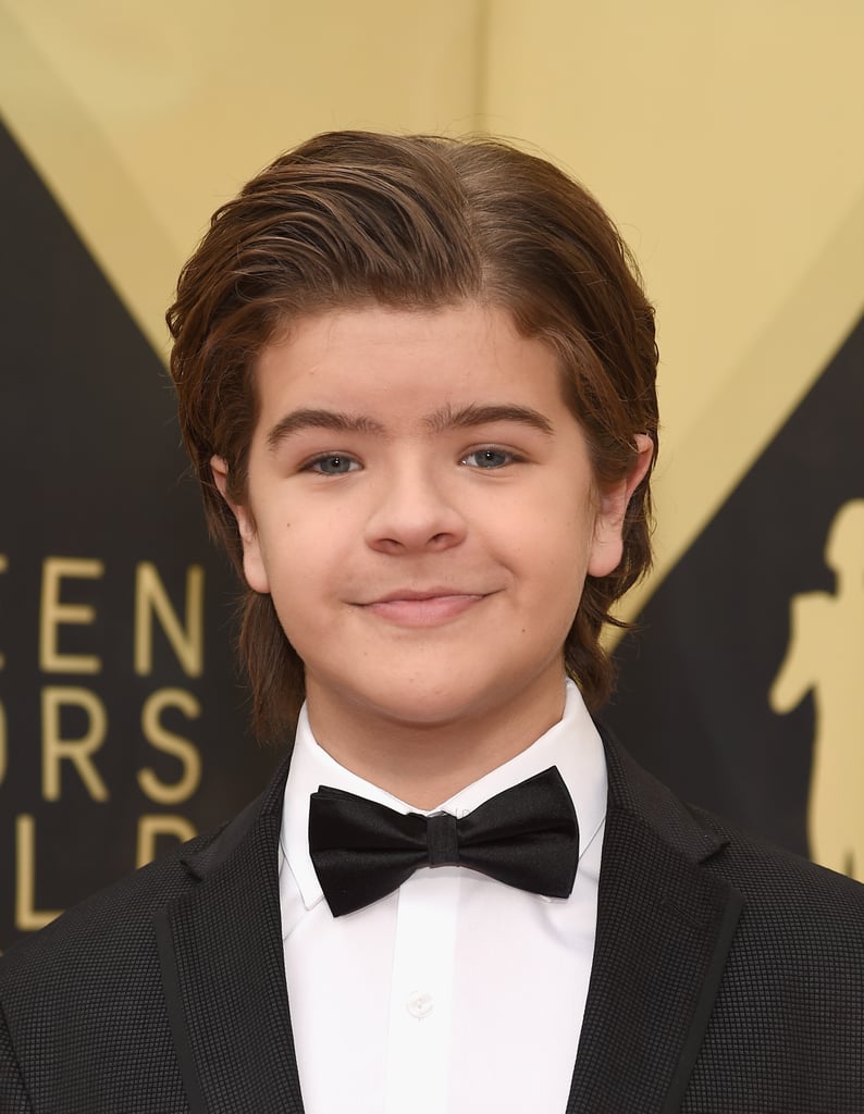 Gaten Matarazzo's Straight Hair at the 2018 SAG Awards