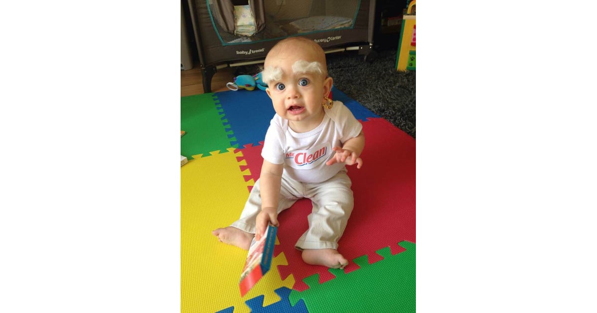Mr Clean 5 Epic Halloween Costume Ideas For Your Bald Headed Baby Popsugar Family Photo 2