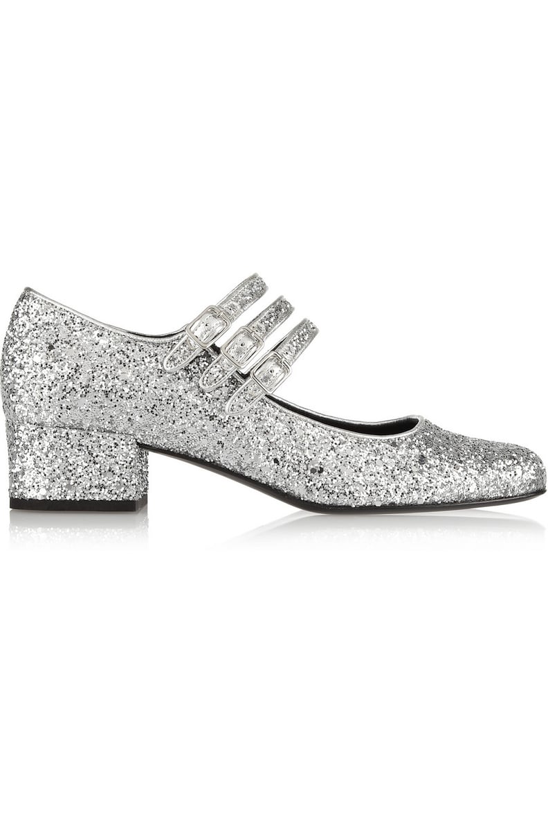 Saint Laurent Glitter-Finished Pumps