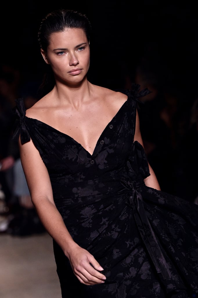 Adriana Lima at Miu Miu Fashion Show Fall 2016