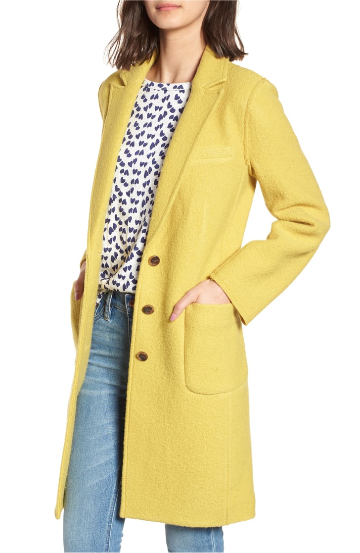J crew olga cheap boiled wool topcoat