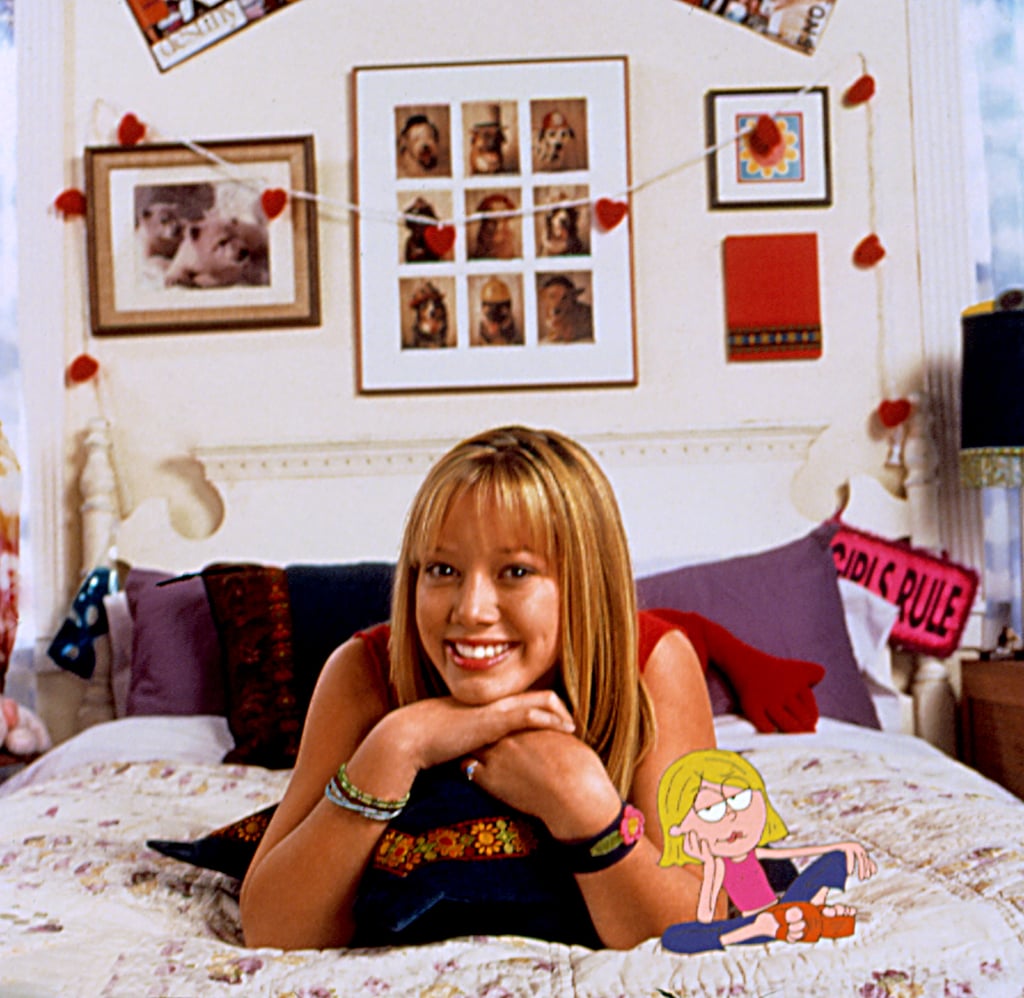 Hilary Duff As Lizzie Mcguire In The Early 2000s Hilary Duff With Bangs For The Lizzie Mcguire