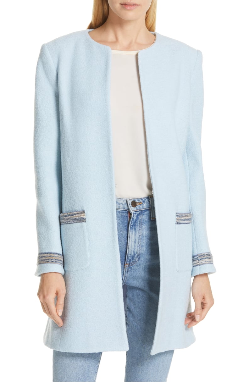 Helene Berman Clean Front Long Wool Jacket