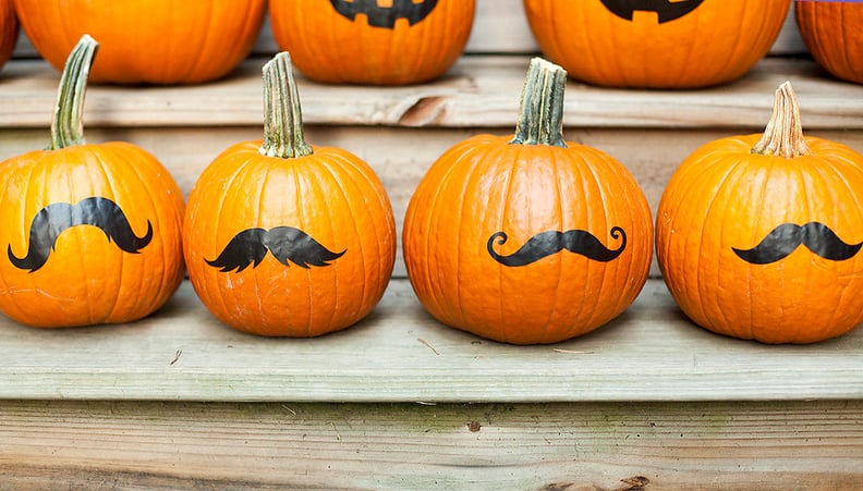 Pumpkin Mustache Stickers