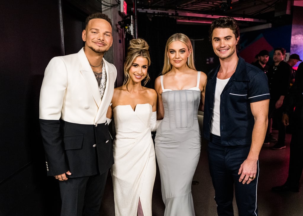 Ballerini and Stokes posed with her cohost Kane Brown and his wife Katelyn Jae Brown. Kane and Katelyn performed together during the show.