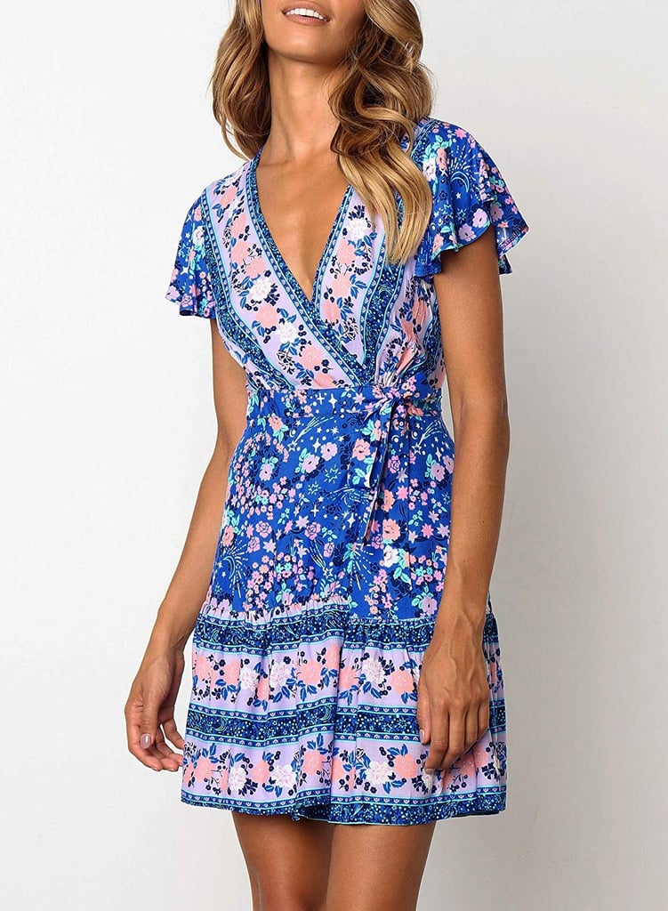 Zesica Summer Wrap Dress Amazon Prime Day 2019 Wrap Dress Sale Popsugar Fashion Uk Photo 2