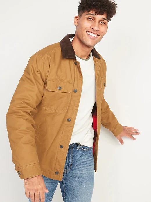 Old Navy Canvas Flannel-Lined Workwear Jacket