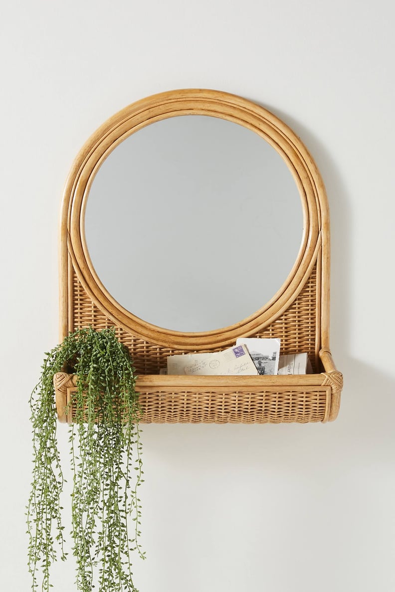 Hazel Round Rattan Mirror