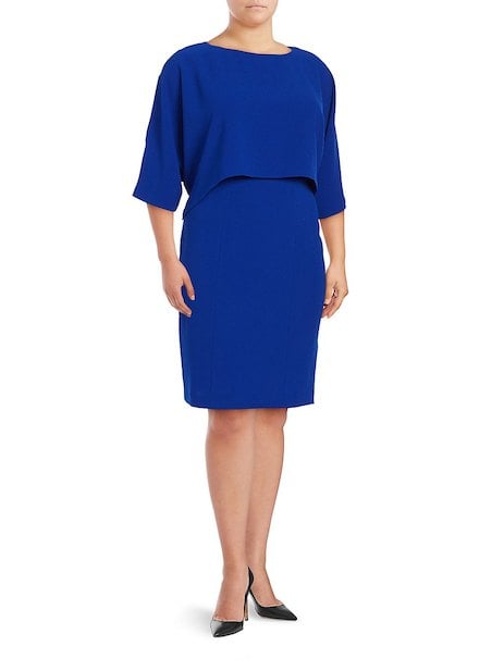 Adrianna Papell Plus Popover Sheath Dress