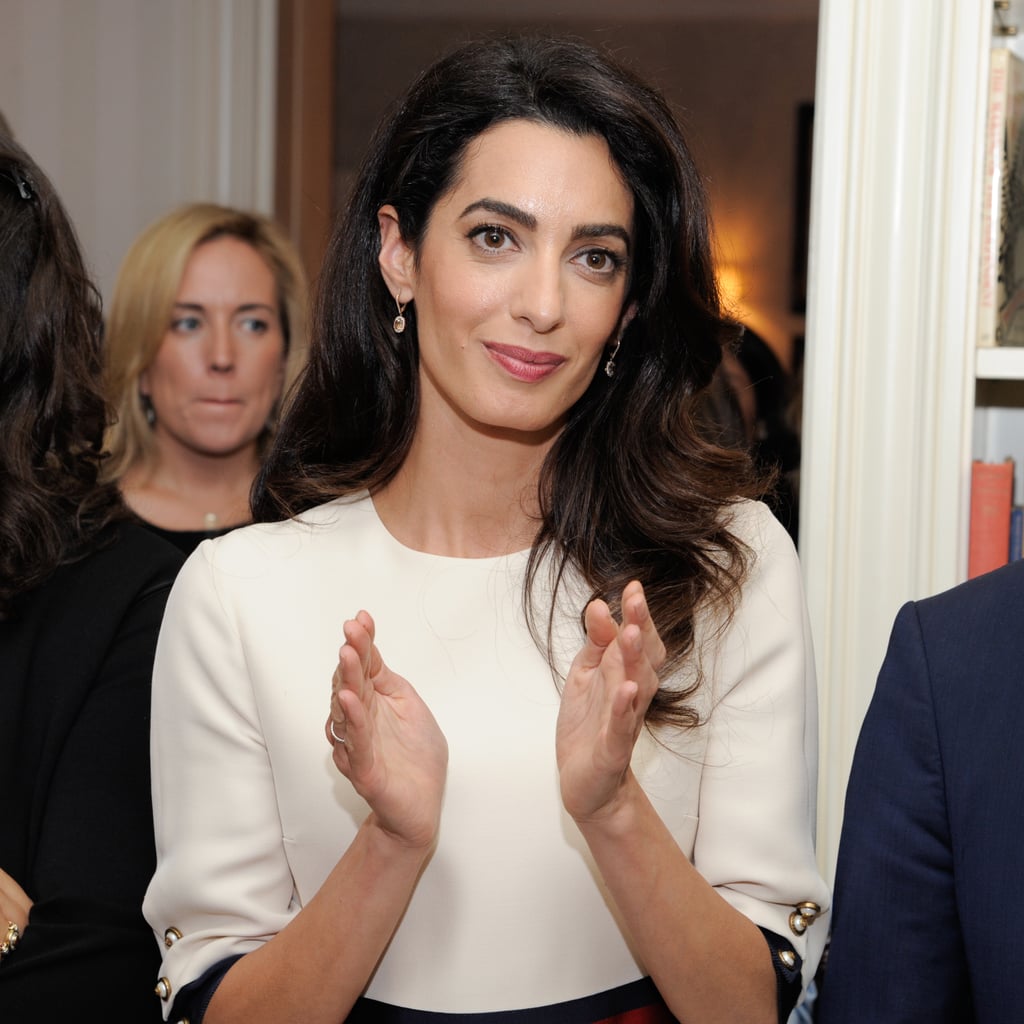 Amal Clooney Gucci Dress at Women in the World Event 2016