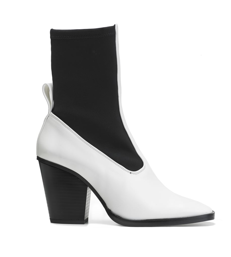 Contrast Materials Ankle Boots ($130)