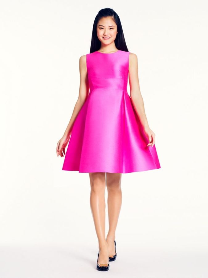 Kate Spade Pink Roset Fit and Flare Dress Review | POPSUGAR Fashion