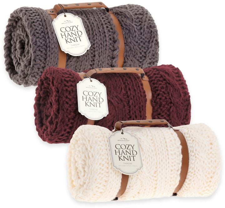 Berkshire blanket hand best sale knit chunky throw blanket