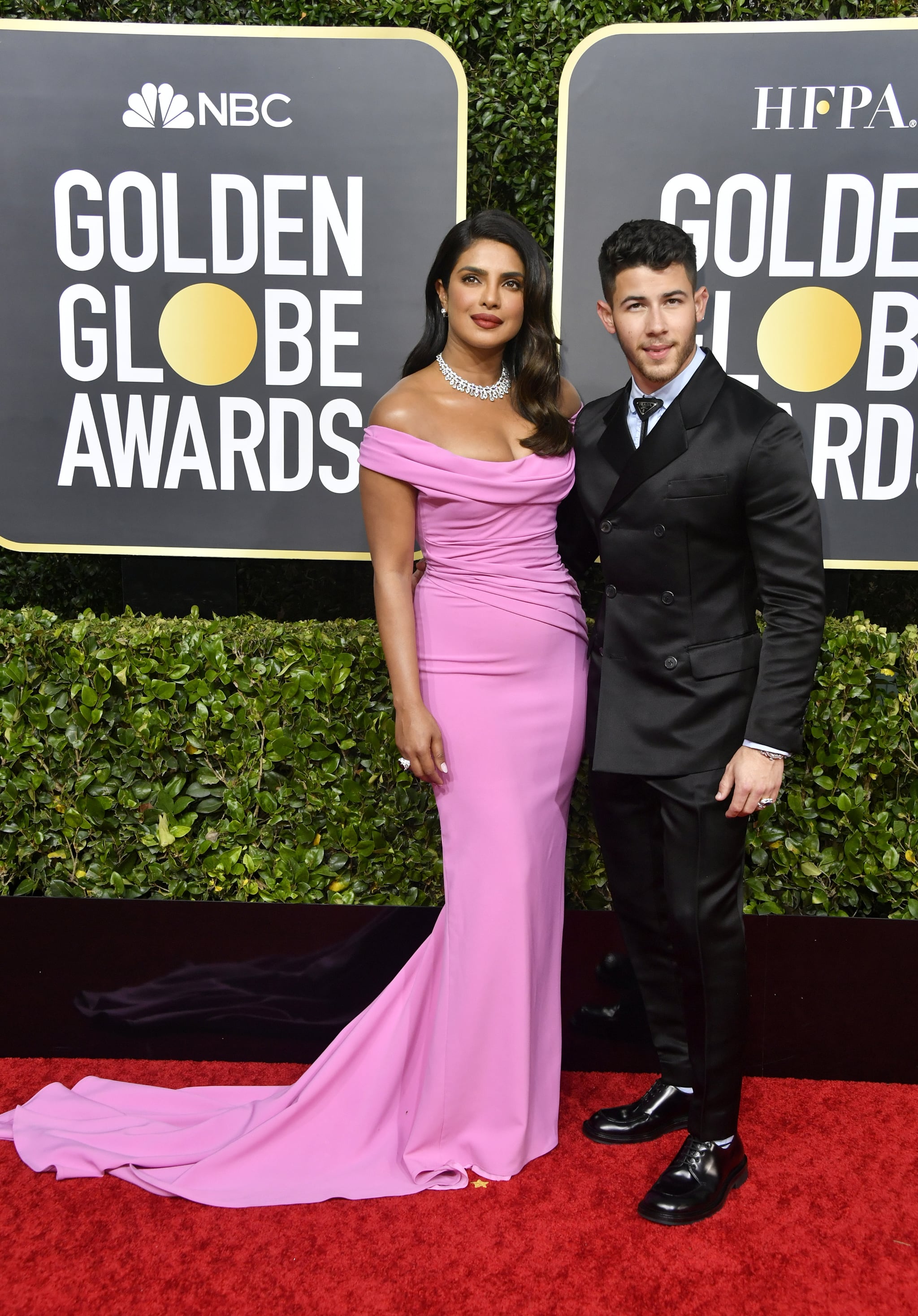 priyanka golden globe dress