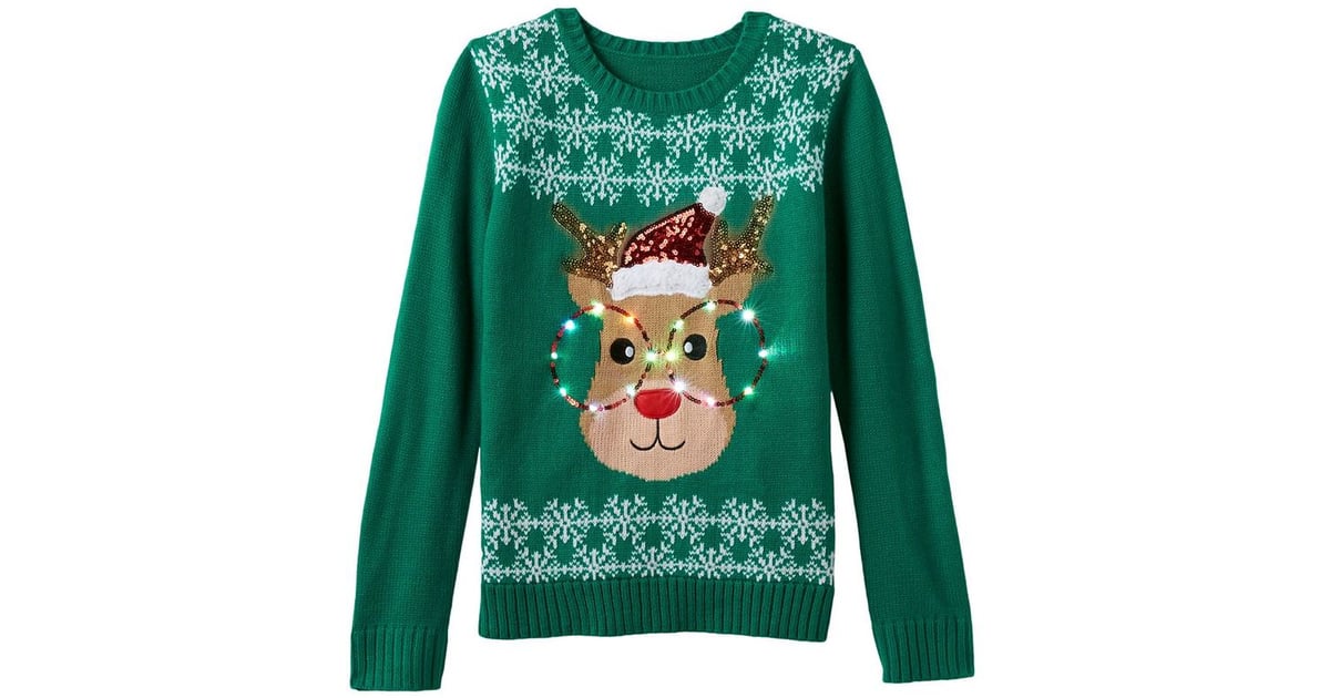 Light-Up Reindeer Sweater | Ugly Christmas Sweaters For Kids | POPSUGAR ...