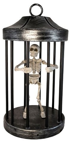 Animated Skeleton in a Cage